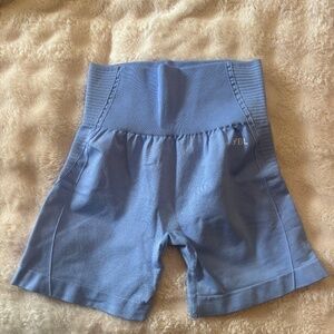 AYBL Light Blue Reflex Seamless Shorts - SMALL